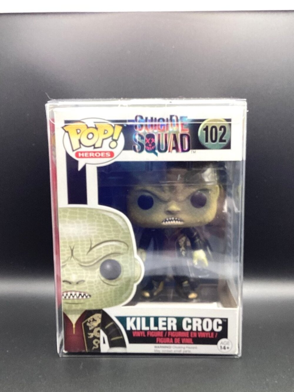 Funko Pop! DC Suicide Squad Killer Croc #102 Vinyl Figure with Pop Protector New